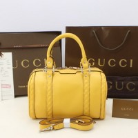 Tas Gucci Kulit Vintage Boston Small Kuning PS269876L