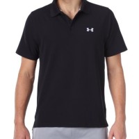 Polo Shirt / Kaos Kerah Under Armour [ Black ]
