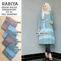 PUSAT GROSIR BAJU ATASAN rabiya tunik denim