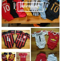 Jual Baju Bola Bayi, Jumper Bola Bayi + Custom Nama + No punggung Murah