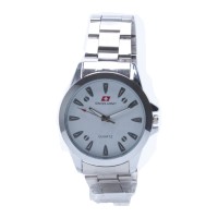 Jam Tangan Pria Swiss Army SAX 1087 - Stainless Silver Dial Putih