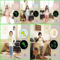 Jual Baju Tidur Anak Setelan (GW Pajamas) Glow In The Dark Baru | St