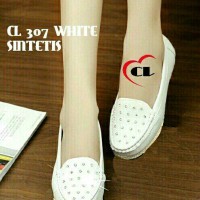 flat shoes putih