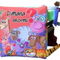 Jual Mainan edukatif / edukasi anak bayi balita, buku bantal dimana Ekormu Murah