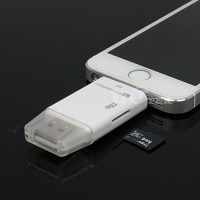 Adapter OTG iPhone Card Reader Memory Micro SD 6 6S 7 Plus 5 5S SE 5C