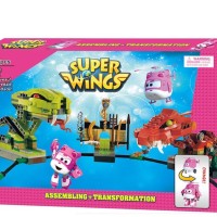 MAINAN ANAK - BLOCKS SUPER WINGS 420 PCS - 161152 (PINK)