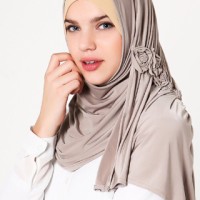 Jilbab Instan Katarina Pashmina Mocca Dusty