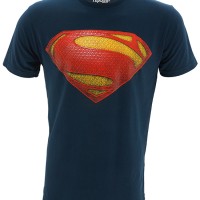 Jual Kaos/Baju Distro Superhero Superman Man Of Steel Logo Version Blue Murah