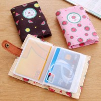 Dompet kartu 20 slot bahan Kulit model kancing