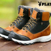 SEPATU PLAYBOY BOOT KULIT COMBO SAFETY SHOES TERMURAH