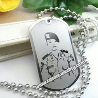Kalung Nama Tni Army Foto Pahat