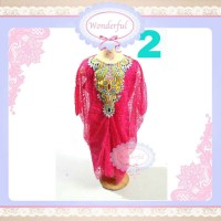 KAFTAN ANAK PINK BIG SIZE Dress Branded Gamis Pesta Frozen Gaun Import