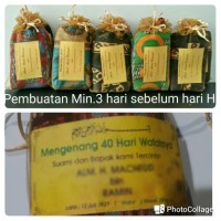 Jual Souvenir sajadah lipat+tas min. 20pcs Murah