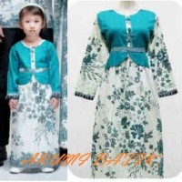 Jual Gamis Long Maxi Dress Baju Muslim Anak Perempuan Batik 1602 Murah