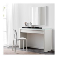 IKEA MALM Meja rias, putih, 120x41