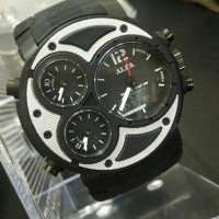 JAM TANGAN MERK ALFA ORIGINAL PRIA/COWOK SPORT 4WAKTU KARET