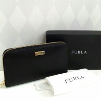 JUAL DOMPET FURLA SAFFIANO BLACK AS ORIGINAL ASLI
