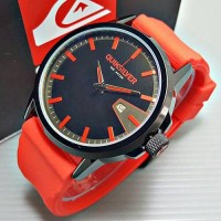 Jam Tangan Pria/Cowok Quiksilver Rubber Red Body Black Keren dan Murah