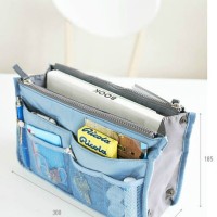 Jual korean travel dual/bag in bag ,tas dompet gadget multifungsi organiser Murah