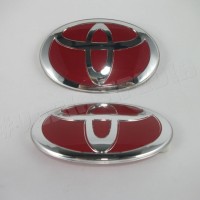 Emblem Logo Paket Toyota Merah Innova 2009 ORI Depan Belakang