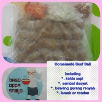 Jual frozen baso sapi polos kirim by gojek Murah