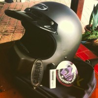 Helm Cakil Grey Polos / Helm Cakil HBC / Helm Cakil SNI / Jual Helm