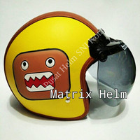Helm Bogo Retro Kulit Emoticon Lucu XT4M