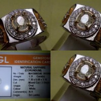 Jual White Sapphire Srilanka Murah