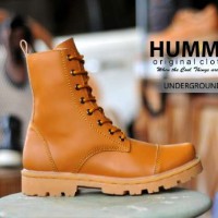 sepatu hummer underground tan boots pria