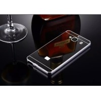 Jual CASE XIAOMI REDMI 2/PRIME BLACK/HITAM ALUMINIUM BUMPER MIRROR/CASING Murah