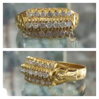 cincin berlian ring emas kuning