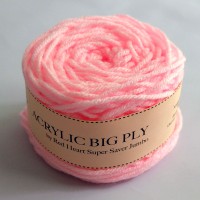 Jual Benang Rajut Impor Acrylic Big Ply 373 Petal Pink Murah