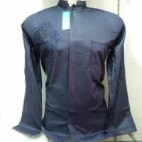 Baju Koko Gaul Panjang Biru baju koko uje baju muslim pria murah