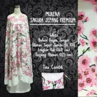 mukena sakura jepang premium .