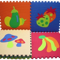 Jual Puzzle Karpet Evamat 30cm x 30cm Gambar Buah-buahan Murah