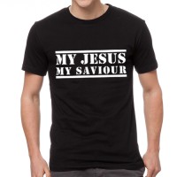 Jual Kaos Rohani my jesus my saviour pria wanita keluarga kristiani kristen Murah