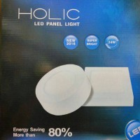Jual LAMPU PANEL LED 24 WATT HOLIC OUTBOW KOTAK & BULAT (PUTIH) Murah