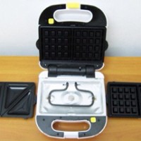 Toaster penjepit roti dan pembuat wafel 2 in 1 sayota