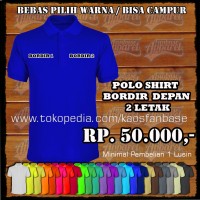 Jual Polo Shirt Bordir / Poloshirt Seragam Kantor & Sekolah / Kaos berkerah Murah