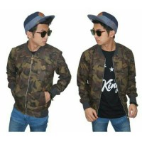Jaket distro pria motif tentara keren murah