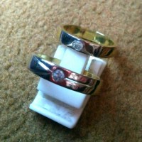 Cincin Kawin / Couple Emas & Perak Berlian