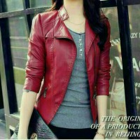 Jual jaket semi kulit wanita Murah