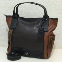 JUAL TAS FOSSIL EMERSON BROWN 2TONE BFM AUTHENTIC ORIGINAL ASLI
