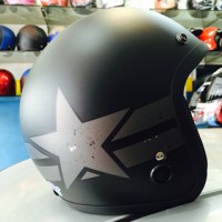 Jual hem bogo captain america star matt black doff silver hitam doff Murah