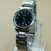 Jam Tangan Wanita Seiko Date Chaim Plat Black Kw Super