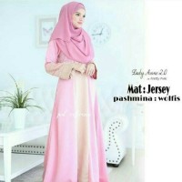 Baju Muslim Wanita Anne Lady Pink Style Grosir Bandung Murah