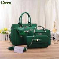 Tas Wanita Christian Dior Safiano 8163-2 Set 3in1