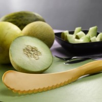 pemotong melon plus biji Slicer pengupas kulit semangka pisau plastik