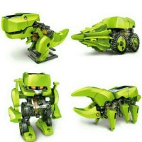 Jual Mainan Edukasi Robot Tenaga Surya-4 in 1 Transforming Solar Robot Murah