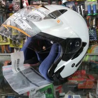 Helm INK Metro 2 Double Visor Putih